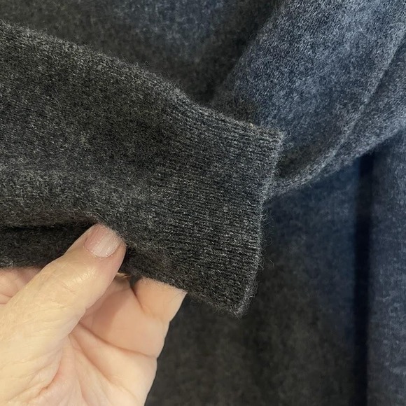 Philosophy Cashmere Sweater Womens Large Gray London Crewneck Pullover Soft Knit - Picture 9 of 13